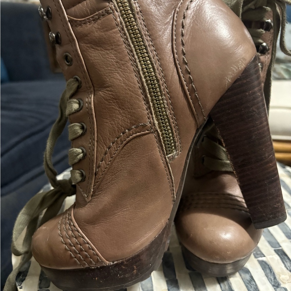 Donna Karen soft brown‎ leather winter boots size 7.5 - Picture 4 of 6